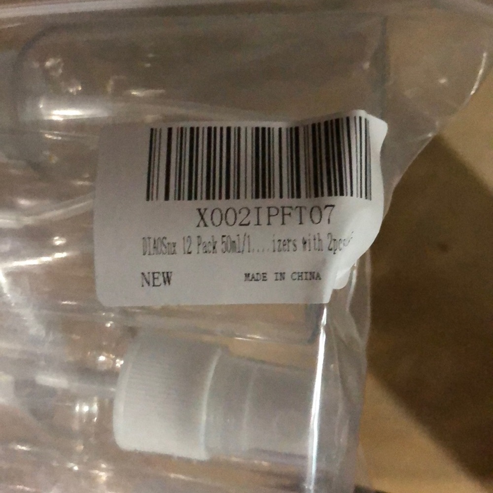 12 Pack 50ml/1.7oz Clear Spray Bottles - Picture 9 of 9